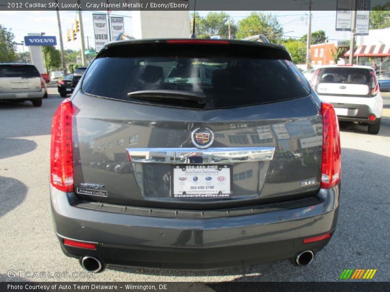 Gray Flannel Metallic / Ebony/Ebony 2012 Cadillac SRX Luxury