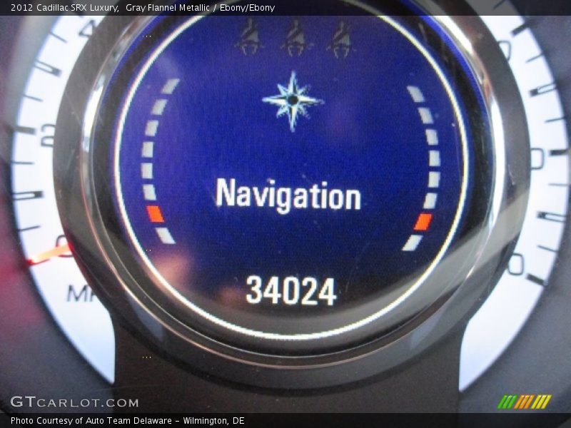 Gray Flannel Metallic / Ebony/Ebony 2012 Cadillac SRX Luxury