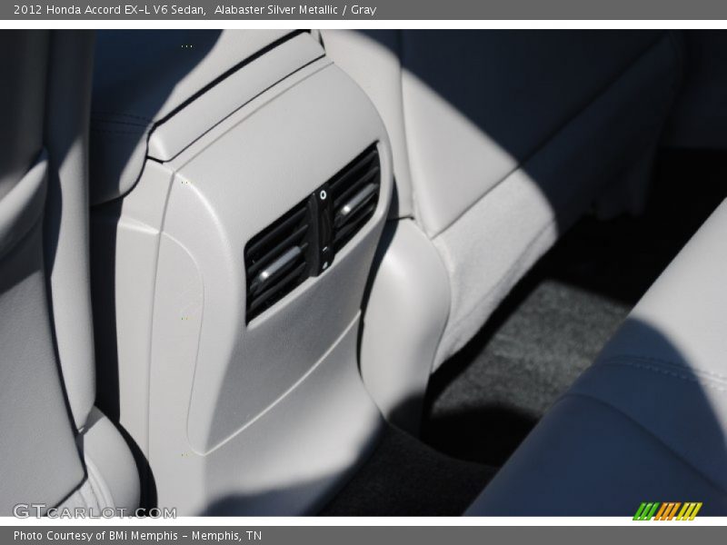 Alabaster Silver Metallic / Gray 2012 Honda Accord EX-L V6 Sedan