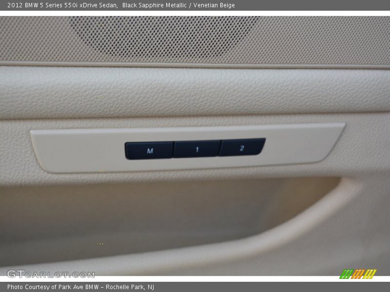Black Sapphire Metallic / Venetian Beige 2012 BMW 5 Series 550i xDrive Sedan
