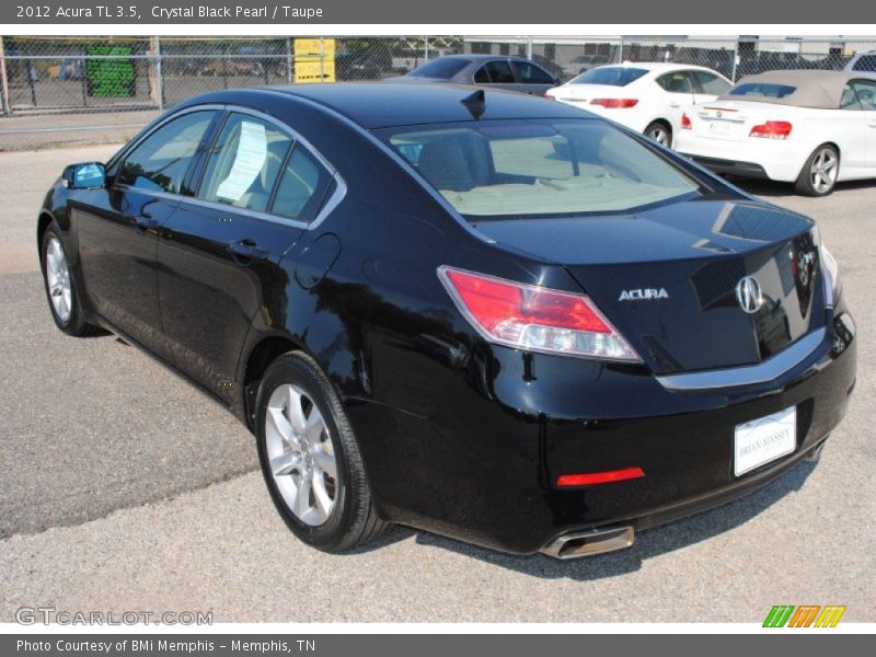 Crystal Black Pearl / Taupe 2012 Acura TL 3.5