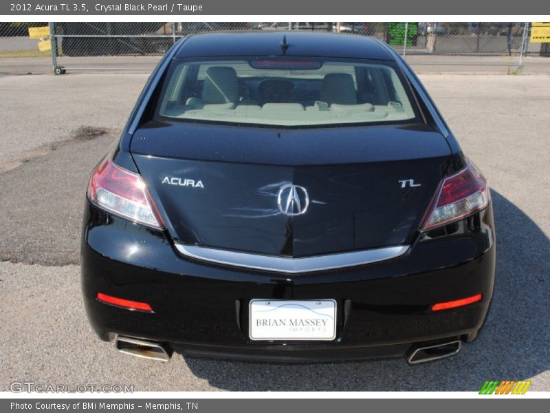 Crystal Black Pearl / Taupe 2012 Acura TL 3.5