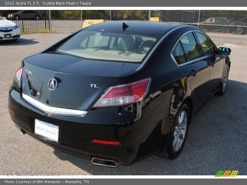 Crystal Black Pearl / Taupe 2012 Acura TL 3.5