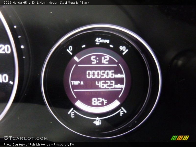 Modern Steel Metallic / Black 2016 Honda HR-V EX-L Navi