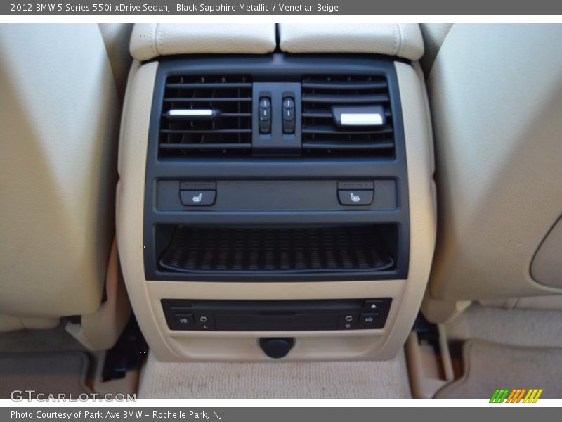 Black Sapphire Metallic / Venetian Beige 2012 BMW 5 Series 550i xDrive Sedan