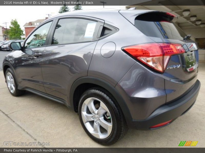 Modern Steel Metallic / Black 2016 Honda HR-V EX-L Navi