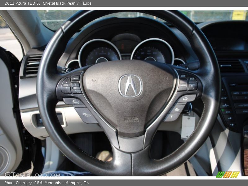 Crystal Black Pearl / Taupe 2012 Acura TL 3.5
