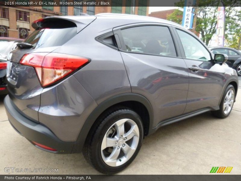 Modern Steel Metallic / Black 2016 Honda HR-V EX-L Navi