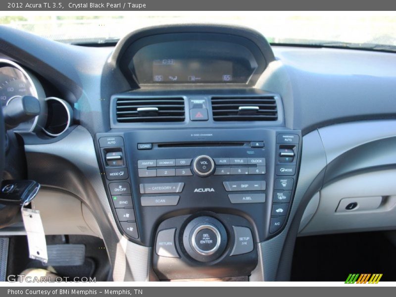 Crystal Black Pearl / Taupe 2012 Acura TL 3.5