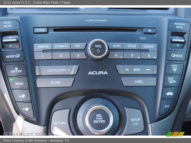 Crystal Black Pearl / Taupe 2012 Acura TL 3.5