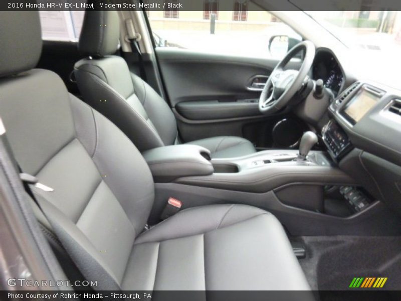 Modern Steel Metallic / Black 2016 Honda HR-V EX-L Navi
