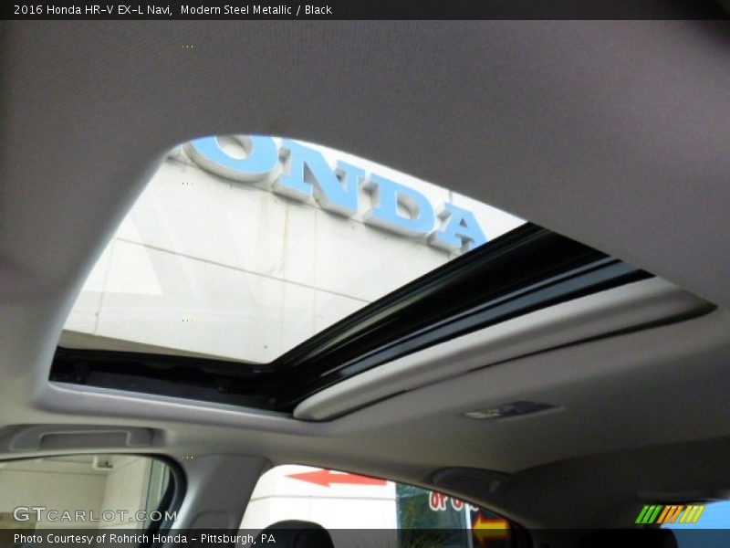 Modern Steel Metallic / Black 2016 Honda HR-V EX-L Navi