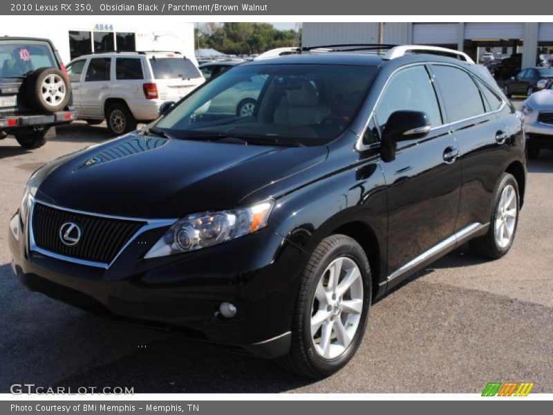 Obsidian Black / Parchment/Brown Walnut 2010 Lexus RX 350