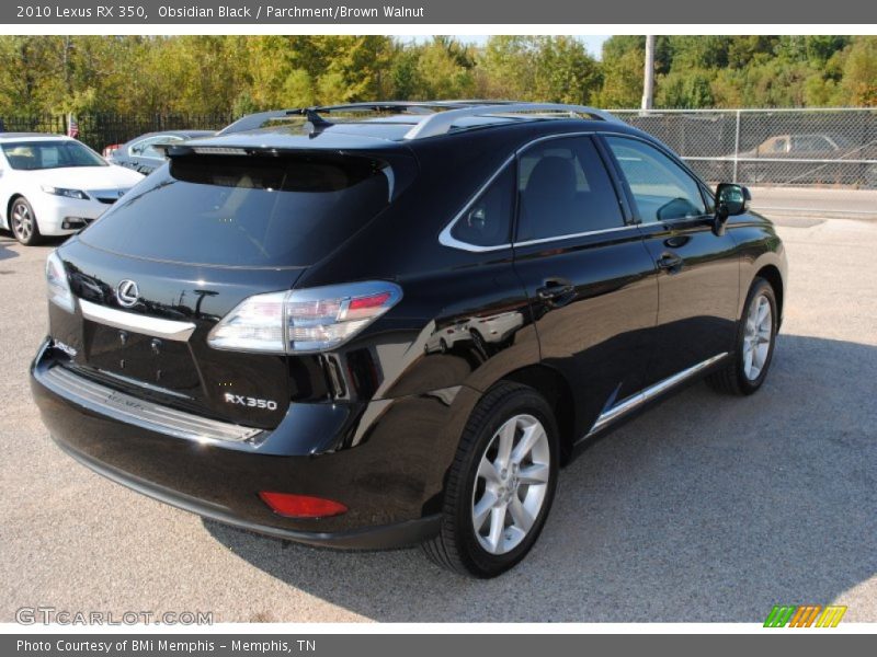 Obsidian Black / Parchment/Brown Walnut 2010 Lexus RX 350