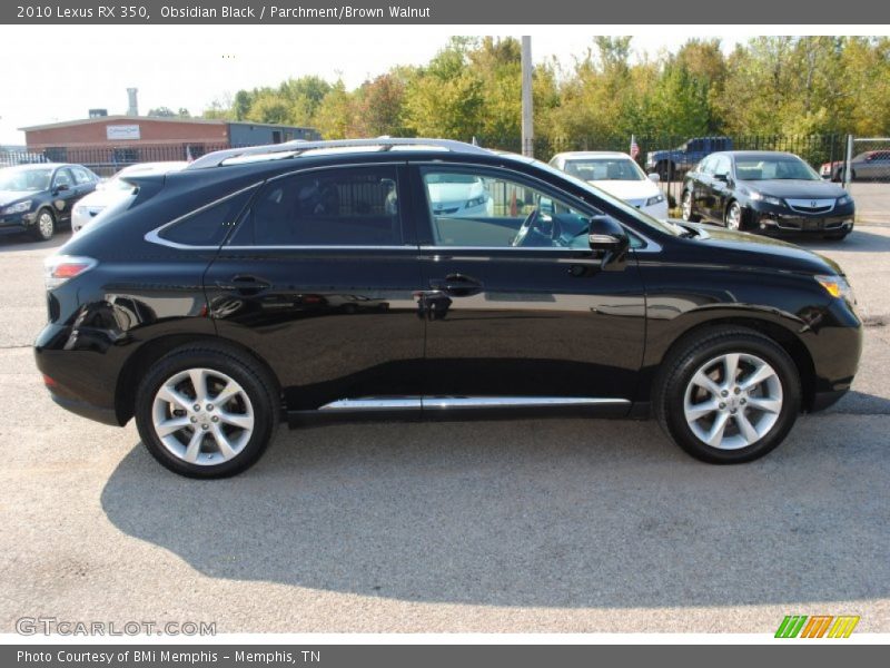 Obsidian Black / Parchment/Brown Walnut 2010 Lexus RX 350