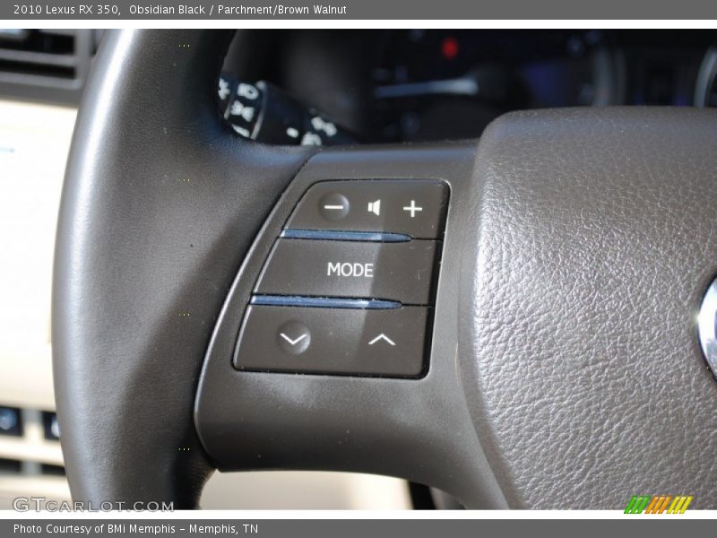 Obsidian Black / Parchment/Brown Walnut 2010 Lexus RX 350
