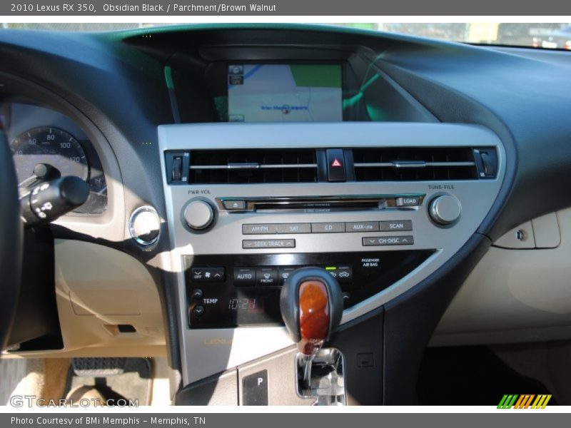 Obsidian Black / Parchment/Brown Walnut 2010 Lexus RX 350