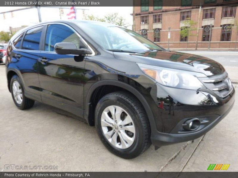 Crystal Black Pearl / Black 2012 Honda CR-V EX 4WD