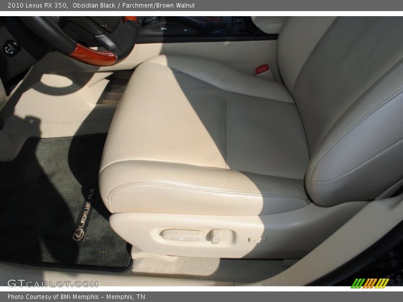 Obsidian Black / Parchment/Brown Walnut 2010 Lexus RX 350