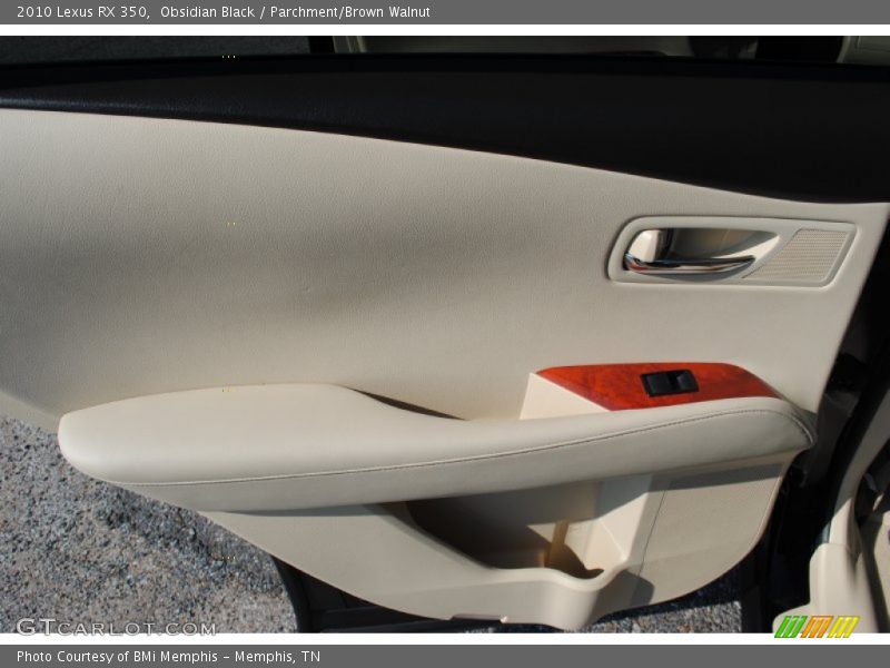 Obsidian Black / Parchment/Brown Walnut 2010 Lexus RX 350