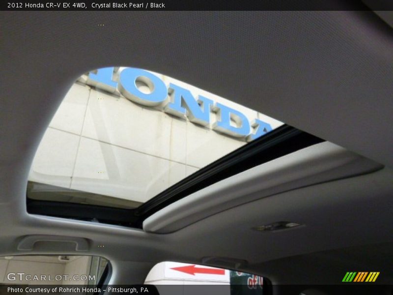 Crystal Black Pearl / Black 2012 Honda CR-V EX 4WD