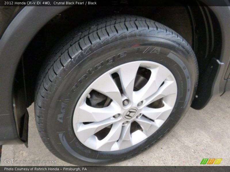Crystal Black Pearl / Black 2012 Honda CR-V EX 4WD