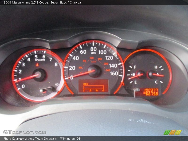 Super Black / Charcoal 2008 Nissan Altima 2.5 S Coupe