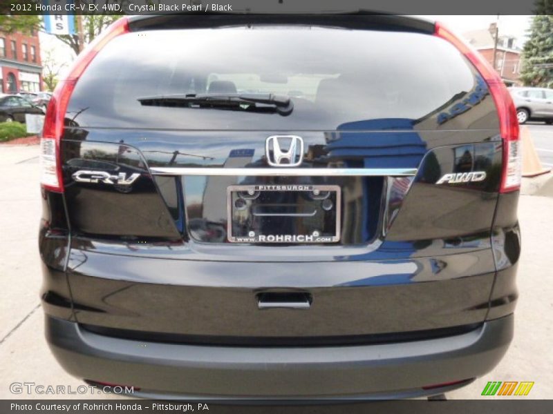 Crystal Black Pearl / Black 2012 Honda CR-V EX 4WD