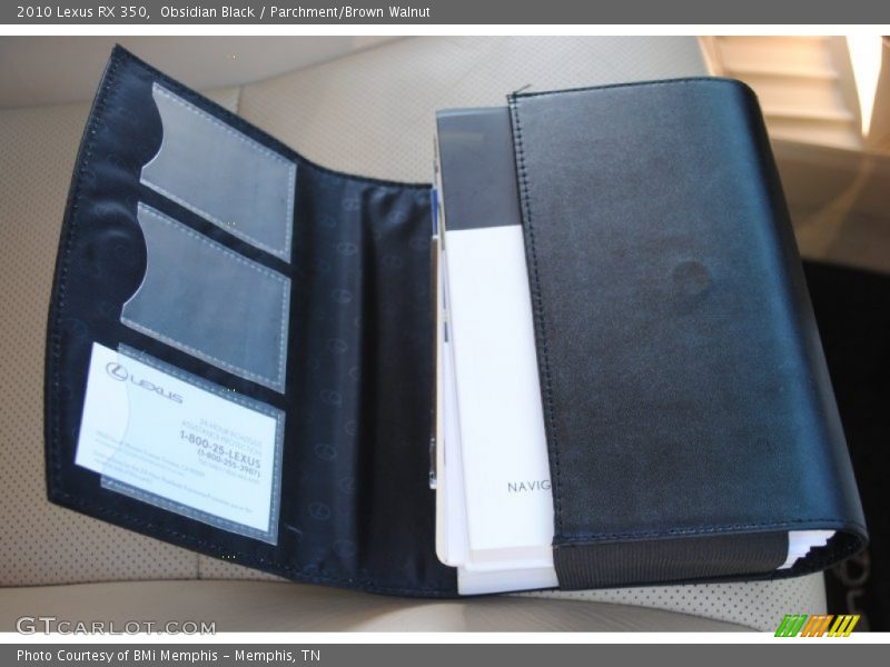 Obsidian Black / Parchment/Brown Walnut 2010 Lexus RX 350