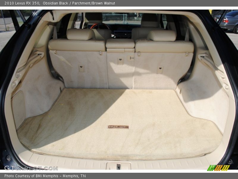 Obsidian Black / Parchment/Brown Walnut 2010 Lexus RX 350