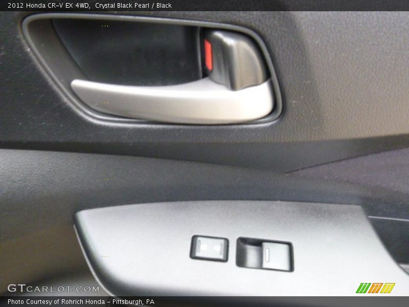 Crystal Black Pearl / Black 2012 Honda CR-V EX 4WD