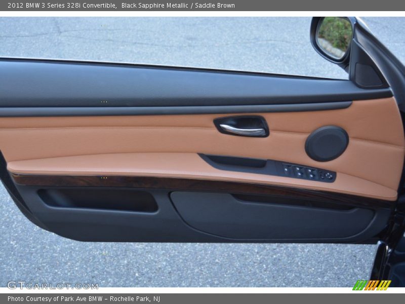 Black Sapphire Metallic / Saddle Brown 2012 BMW 3 Series 328i Convertible
