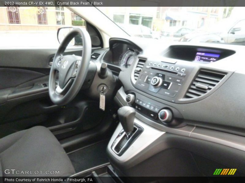 Crystal Black Pearl / Black 2012 Honda CR-V EX 4WD