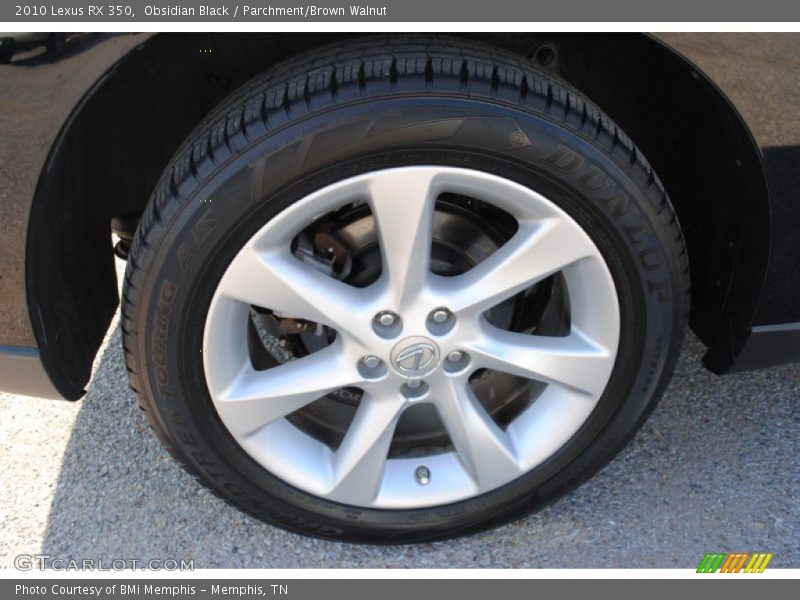 Obsidian Black / Parchment/Brown Walnut 2010 Lexus RX 350