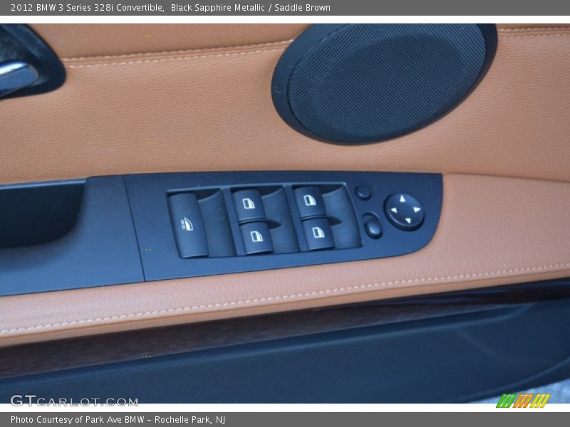 Black Sapphire Metallic / Saddle Brown 2012 BMW 3 Series 328i Convertible