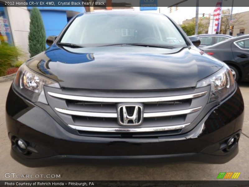 Crystal Black Pearl / Black 2012 Honda CR-V EX 4WD