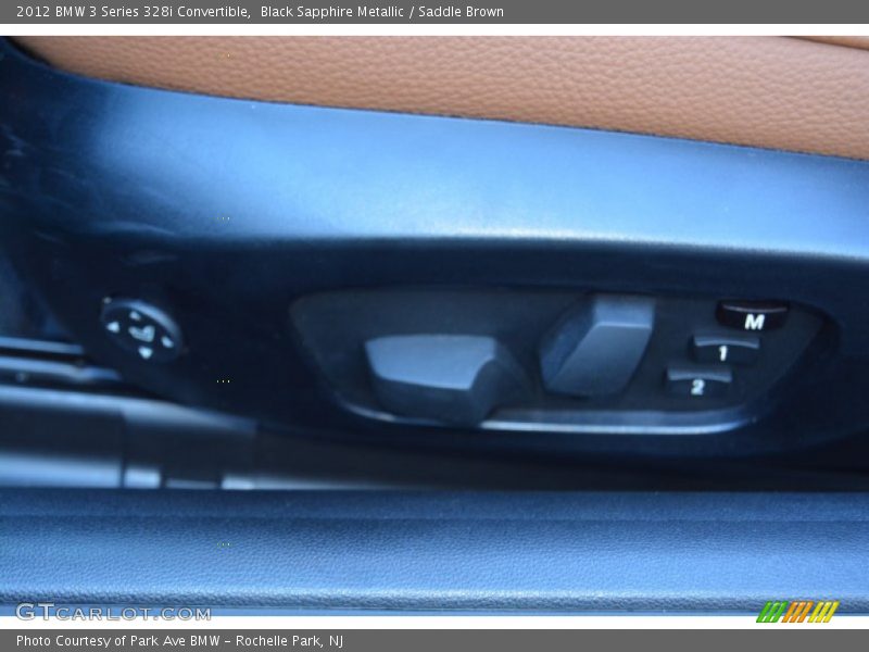 Black Sapphire Metallic / Saddle Brown 2012 BMW 3 Series 328i Convertible