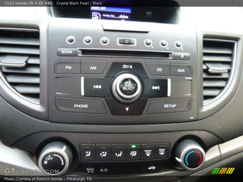 Crystal Black Pearl / Black 2012 Honda CR-V EX 4WD