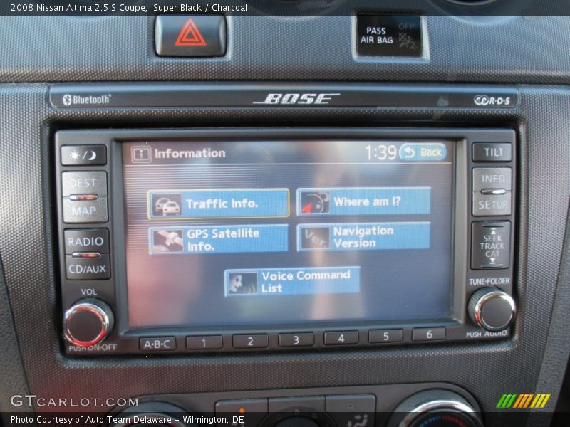 Super Black / Charcoal 2008 Nissan Altima 2.5 S Coupe