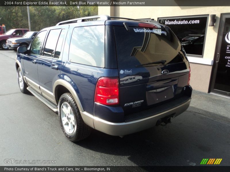 Dark Blue Pearl Metallic / Medium Parchment 2004 Ford Explorer Eddie Bauer 4x4