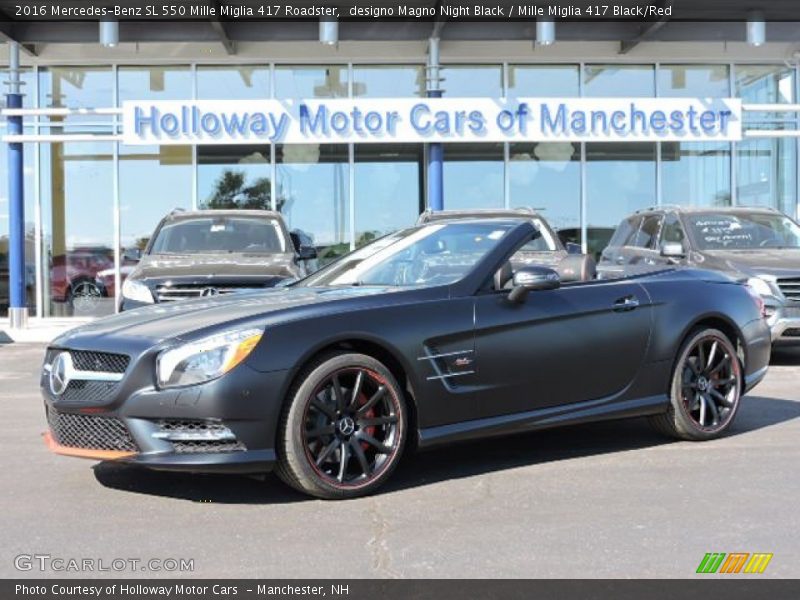 designo Magno Night Black / Mille Miglia 417 Black/Red 2016 Mercedes-Benz SL 550 Mille Miglia 417 Roadster