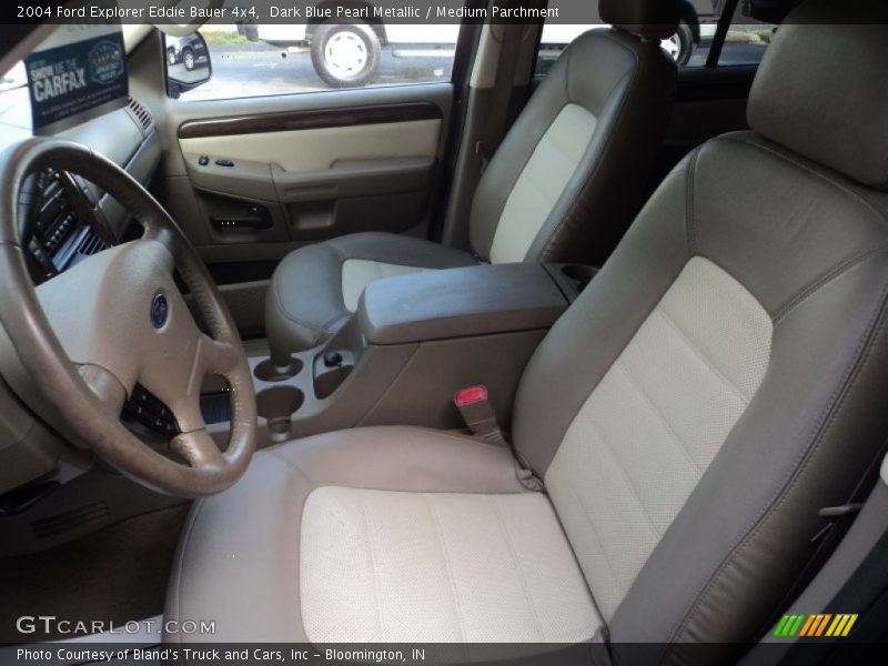 Dark Blue Pearl Metallic / Medium Parchment 2004 Ford Explorer Eddie Bauer 4x4