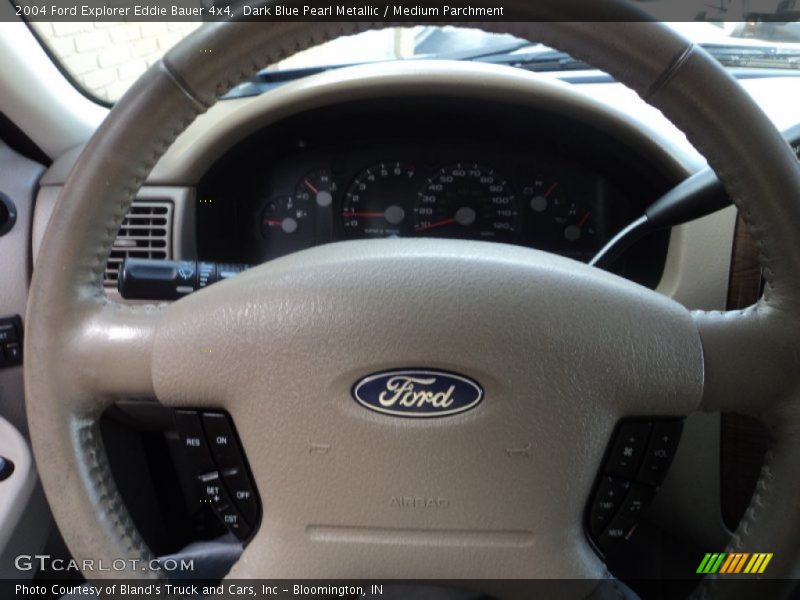 Dark Blue Pearl Metallic / Medium Parchment 2004 Ford Explorer Eddie Bauer 4x4