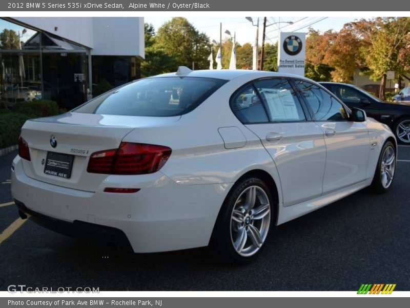 Alpine White / Oyster/Black 2012 BMW 5 Series 535i xDrive Sedan