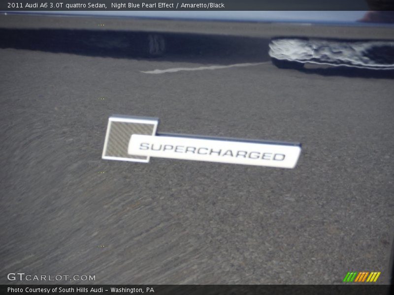 Night Blue Pearl Effect / Amaretto/Black 2011 Audi A6 3.0T quattro Sedan