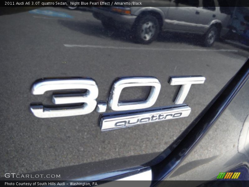 Night Blue Pearl Effect / Amaretto/Black 2011 Audi A6 3.0T quattro Sedan