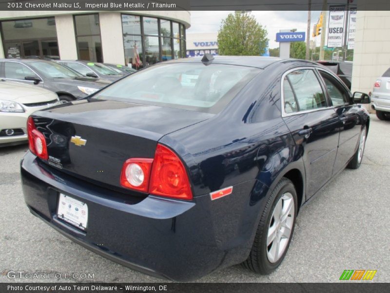 Imperial Blue Metallic / Titanium 2012 Chevrolet Malibu LS