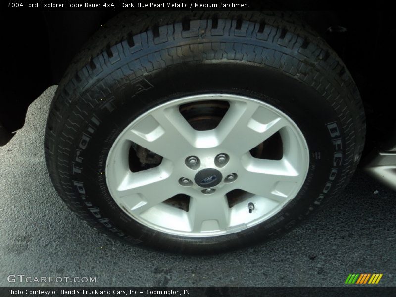 Dark Blue Pearl Metallic / Medium Parchment 2004 Ford Explorer Eddie Bauer 4x4