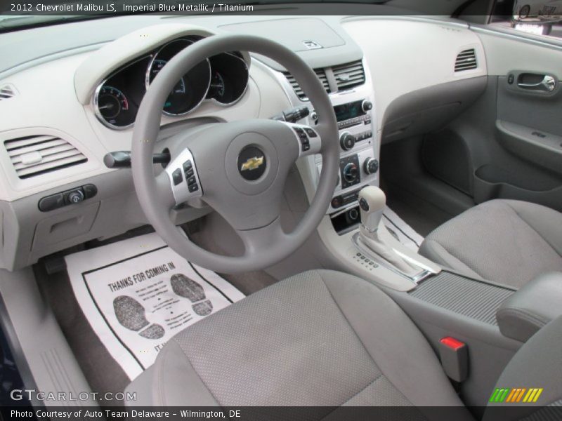 Imperial Blue Metallic / Titanium 2012 Chevrolet Malibu LS