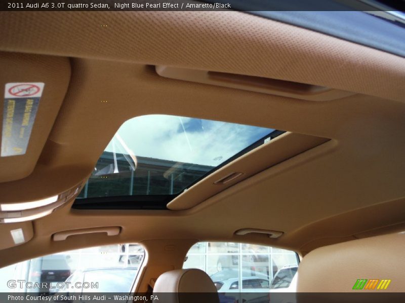 Night Blue Pearl Effect / Amaretto/Black 2011 Audi A6 3.0T quattro Sedan
